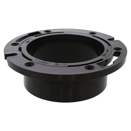 Jones Stephens 4in.  ABS Closet Flange with Plastic Swivel Ring less Knockout C53403